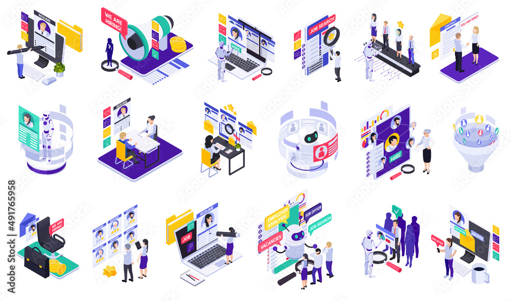HR Recruitment Icon Set HR Recruitment Icon Set