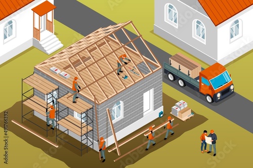 House Construction Background