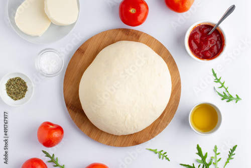 Step by step pizza recipe,Ingredients, photo 1-6
