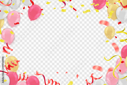 Vector Illustration of a Colorful Party Background holiday decorations, picturesque flags, pennants. for parties or celebrations