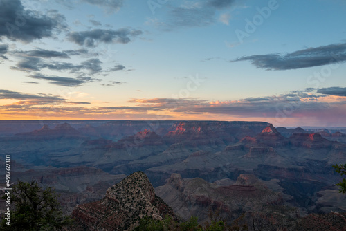 sunrise over grand canyon