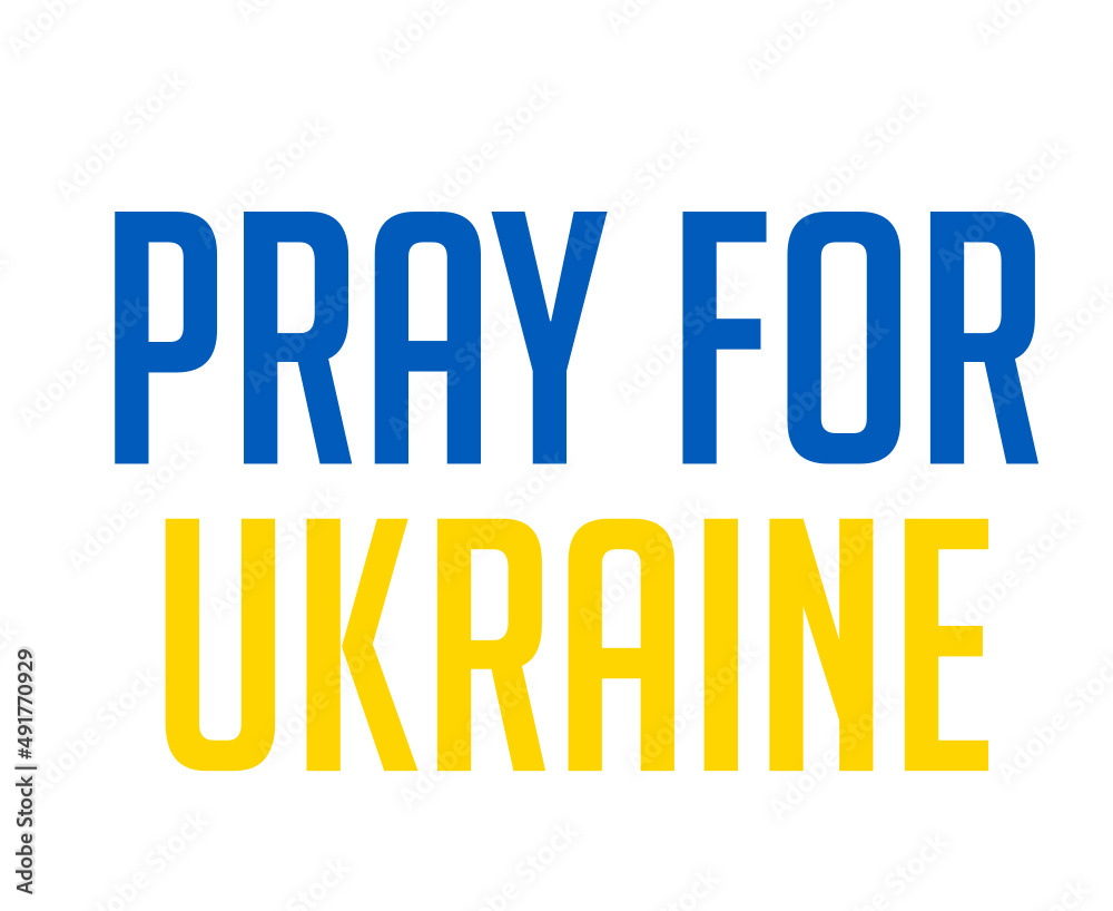 Pray For Ukraine Symbol Emblem Flag Abstract Vector Design Pray For Ukraine Symbol Emblem Flag Abstract Vector Design