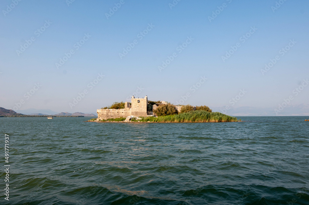 old castle in the sea