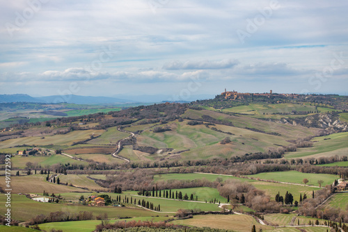 Typical landscape of Tuscany in Italy