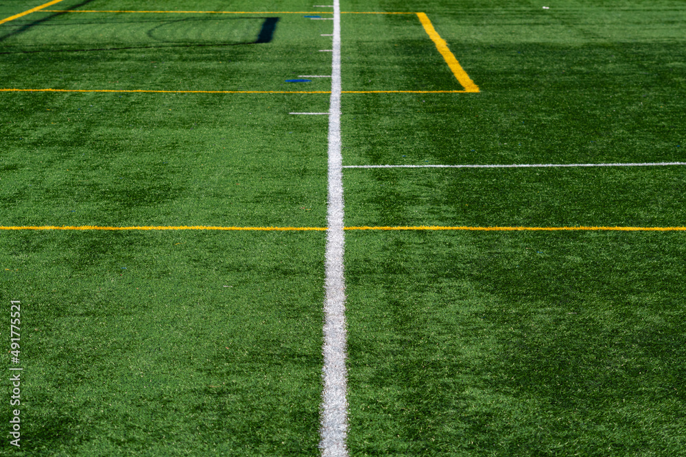 Sports Field Details - Lines, Patterns, Turf, Goals