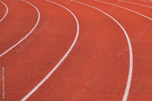 Running Track Details - Lines, Patterns, and Numbers