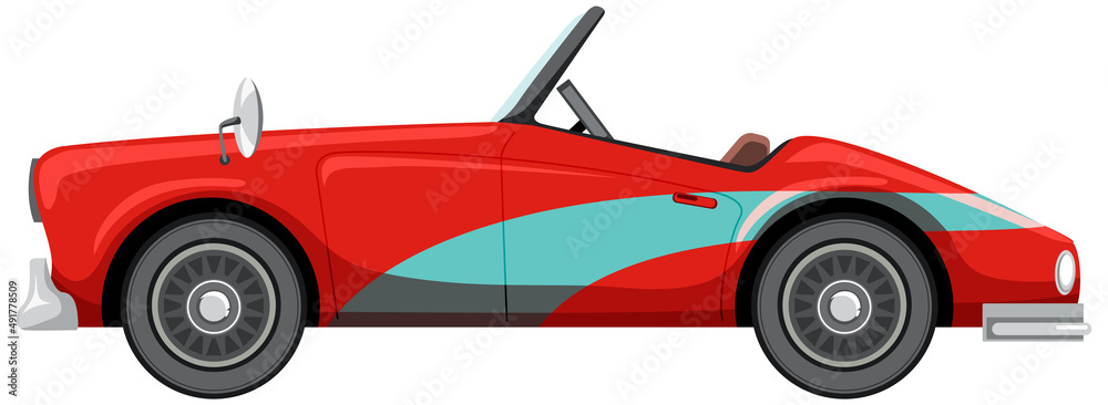 Classic racing car in cartoon style Classic racing car in cartoon style