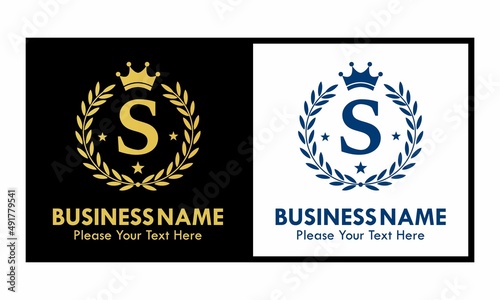 Letter s crown logo design template illustration. suitable for fashion, brand, kingdom, crown, identity