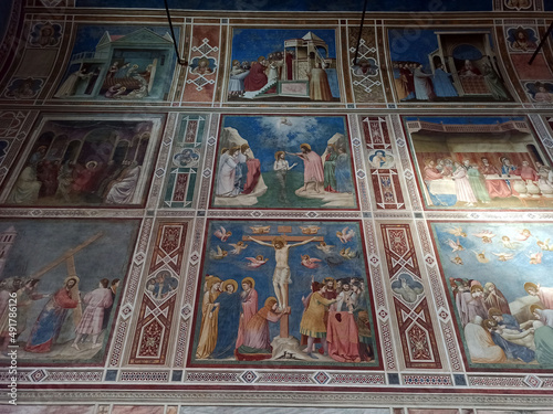 Italia  Veneto  Padova  la Cappella degli Scrovegni con gli affreschi di Giotto.