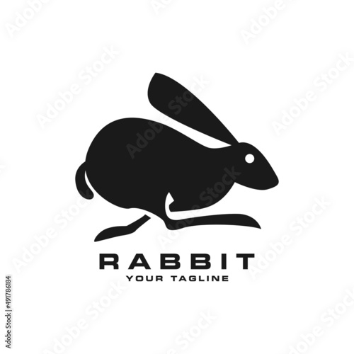 Rabbit Logo Vector Design Template.