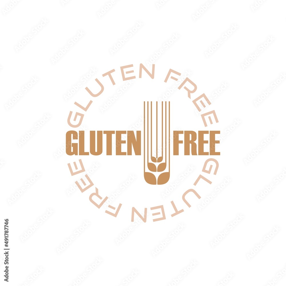 Gluten free icon isolated on white background Gluten free icon isolated on white background