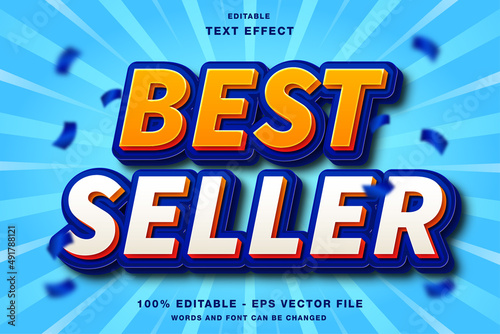 Best Seller 3D Editable Text Effect