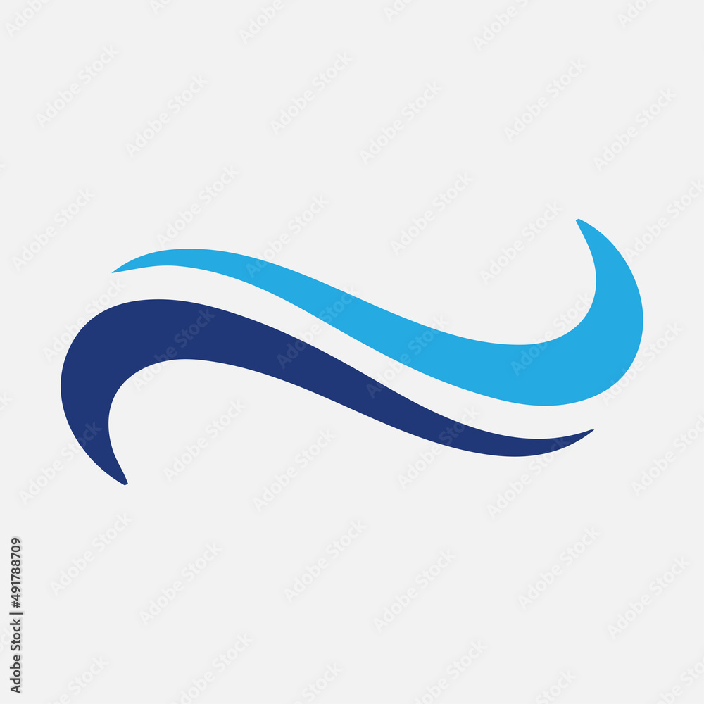 Water, Wave Element Logo Vector Design Template.