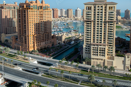 Aerial View Peral Qatar Porto Arabia