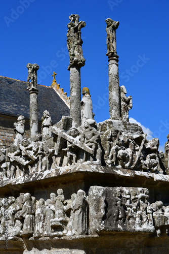 Saint Jean Trolimon; France - may 16 2021 : Tronoen church photo