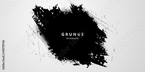black and white texture grunge background Modern background with old-fashioned style for various print products. vector illustration
