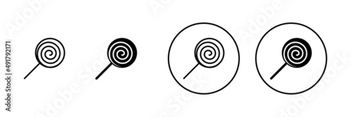 Candy icons set. candy sign and symbol.