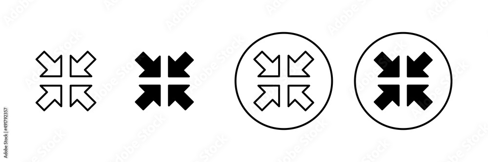Fullscreen Icon set. Expand to full screen sign and symbol. Arrows symbol Fullscreen Icon set. Expand to full screen sign and symbol. Arrows symbol