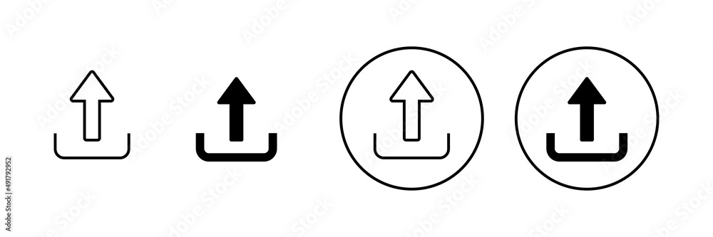 Upload icons set. load data sign and symbol Upload icons set. load data sign and symbol