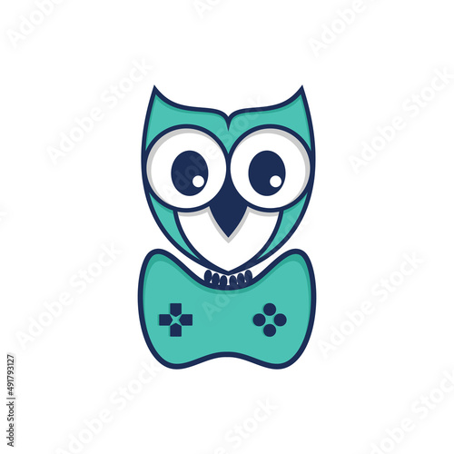esport owl game logo mascot, owl logo icon vector. modern style
