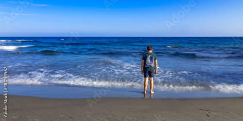Beach of Mónsul, Cabo de Gata-Níjar Natural Park, UNESCO Biosphere Reserve, Hot Desert Climate Region, Almería, Andalucía, Spain, Europe