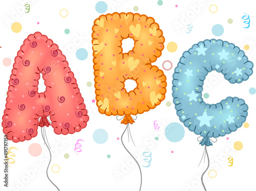 ABC Mylar Balloons Illustra...