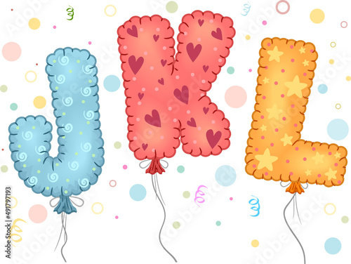 Mylar Balloons Illustration