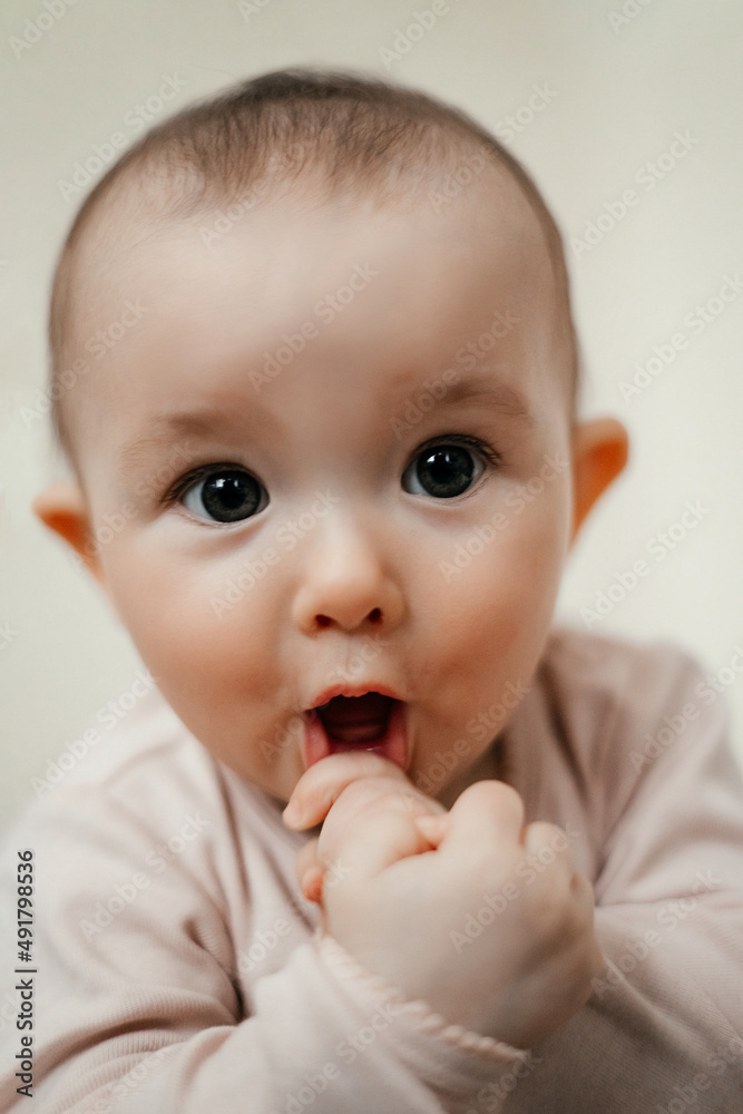 funny home portrait of a little child funny home portrait of a little child