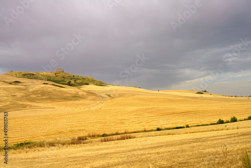 Country landscape in Basilicata  Italy  at summer