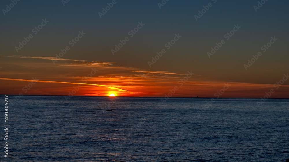 Alba di sole sulla costa ionica Etnea