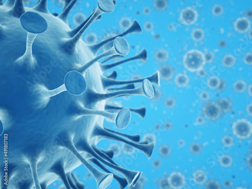 Covid-19 Coronavirus or 2019-nCoV cells and epidemic
