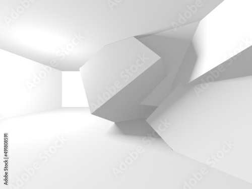 White Modern Background. Abstract Building Concept