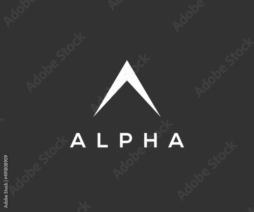 A Letter Triangle Logo. A Logo Design