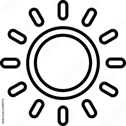 sun brightness icon vector
