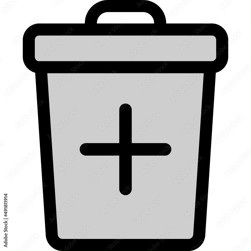 Obraz premium trash can icon vector