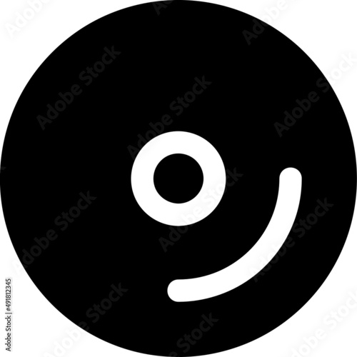 cd or vinyl icon vector