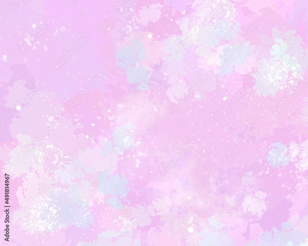 Cute pink pastel soft cloudy painting background