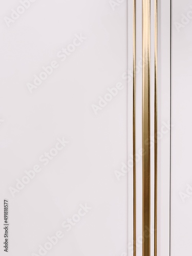 White background with golden line and blur