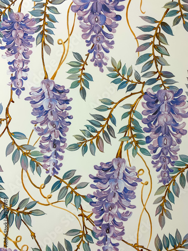 Wall with close-up and blur patterns