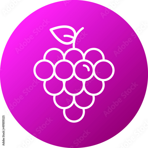 Vector Design Grapes Icon Style