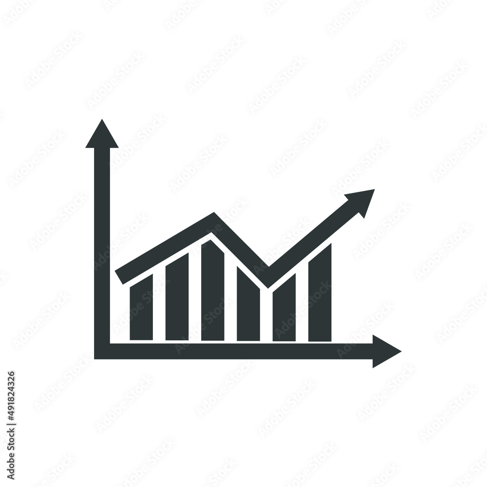 business chart chart icon vector. flat and simple shape illustration. templates for business or presentation needs business chart chart icon vector. flat and simple shape illustration. templates for business or presentation needs