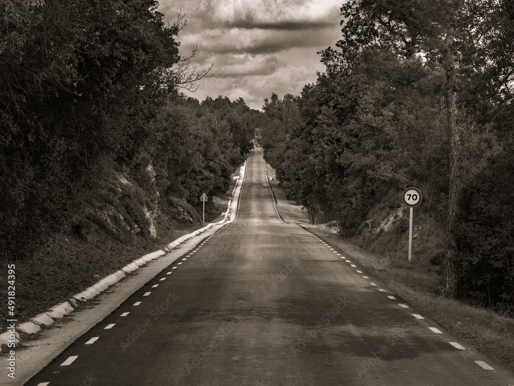 Infinite highway to the sky from the ground Infinite highway to the sky from the ground