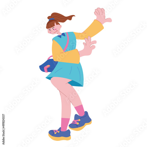 Dancing girls,a passionate young woman