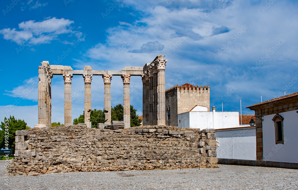 Templo de Diana is an ancient temple in the Portuguese city of Évora