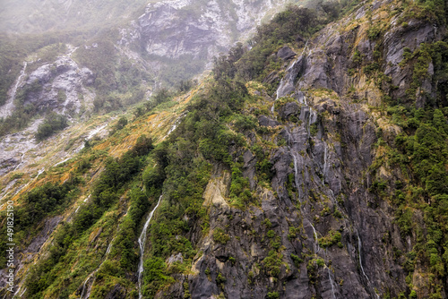 Fels, Wasser, Wasserfall. photo