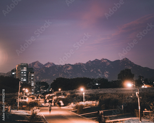 mountain view from haneul park photo