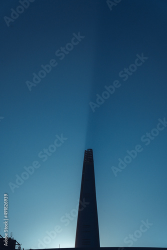light on sky seperate on Lotte tower 
