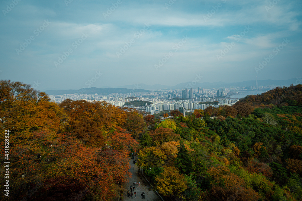 seoul view at autumn