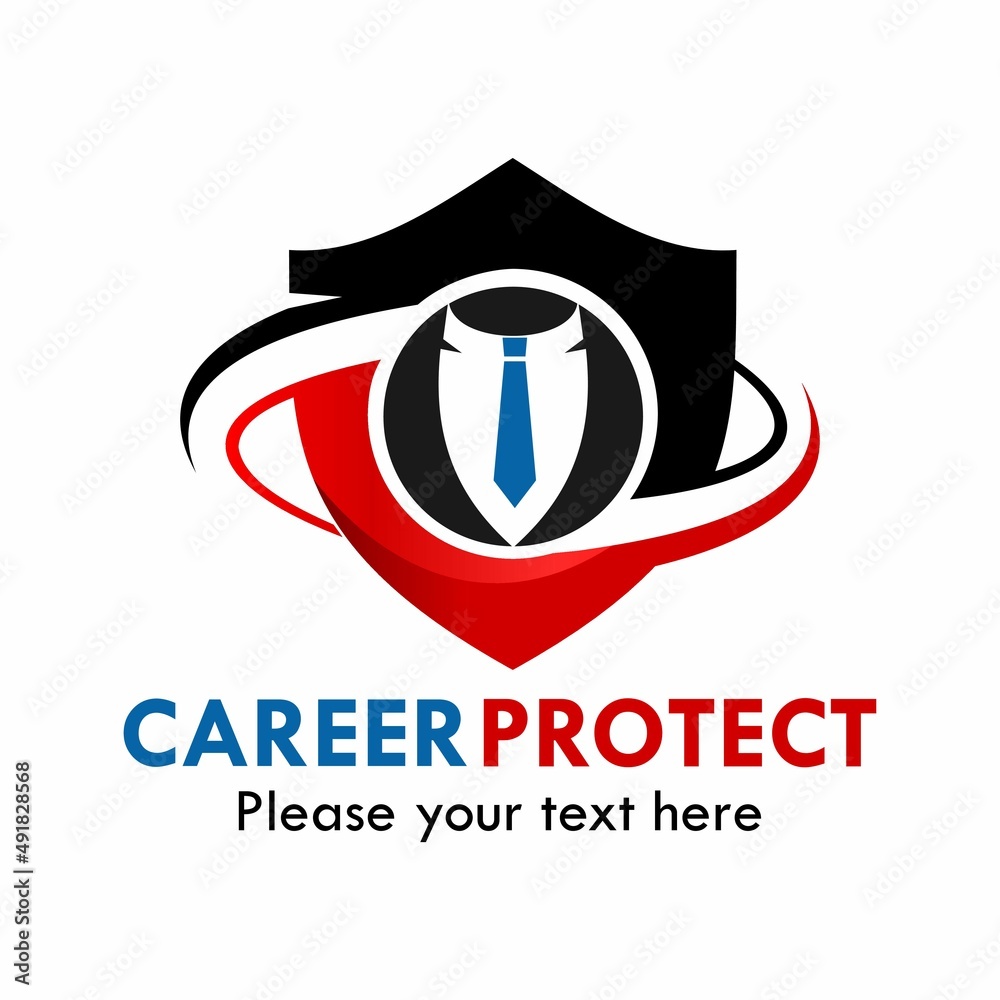 Career protect logo template illustration Career protect logo template illustration