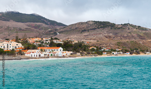 Vila Baleira seaside view. Coastal landscape photo